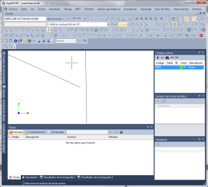 Línea que llega al borde de hora pero que al realizar un factor de zoom importante parece que están separadas. El ancho total de la pantalla en terreno no llega al centímetro