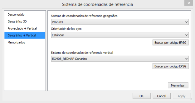 Nuevo cuadro de diálogo selección SCR