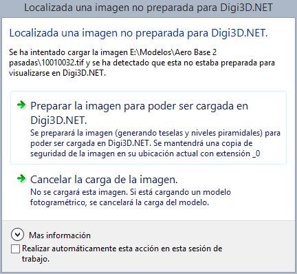 Nuevo cuadro de diálogo imagen no preparada para Digi3D.NET