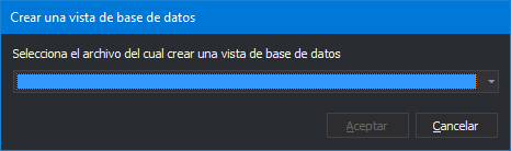 Crear vista de base de datos